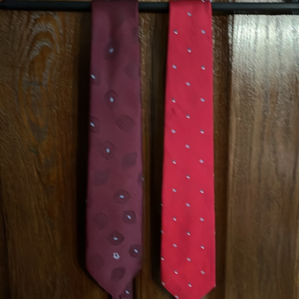 Two CHRISTIAN DIOR NECKTIES